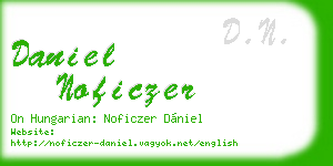 daniel noficzer business card